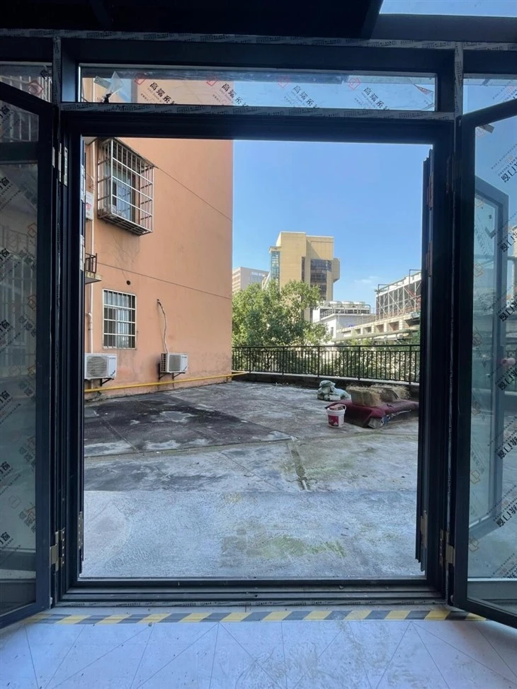 Custom aluminium double doors with glass panels price